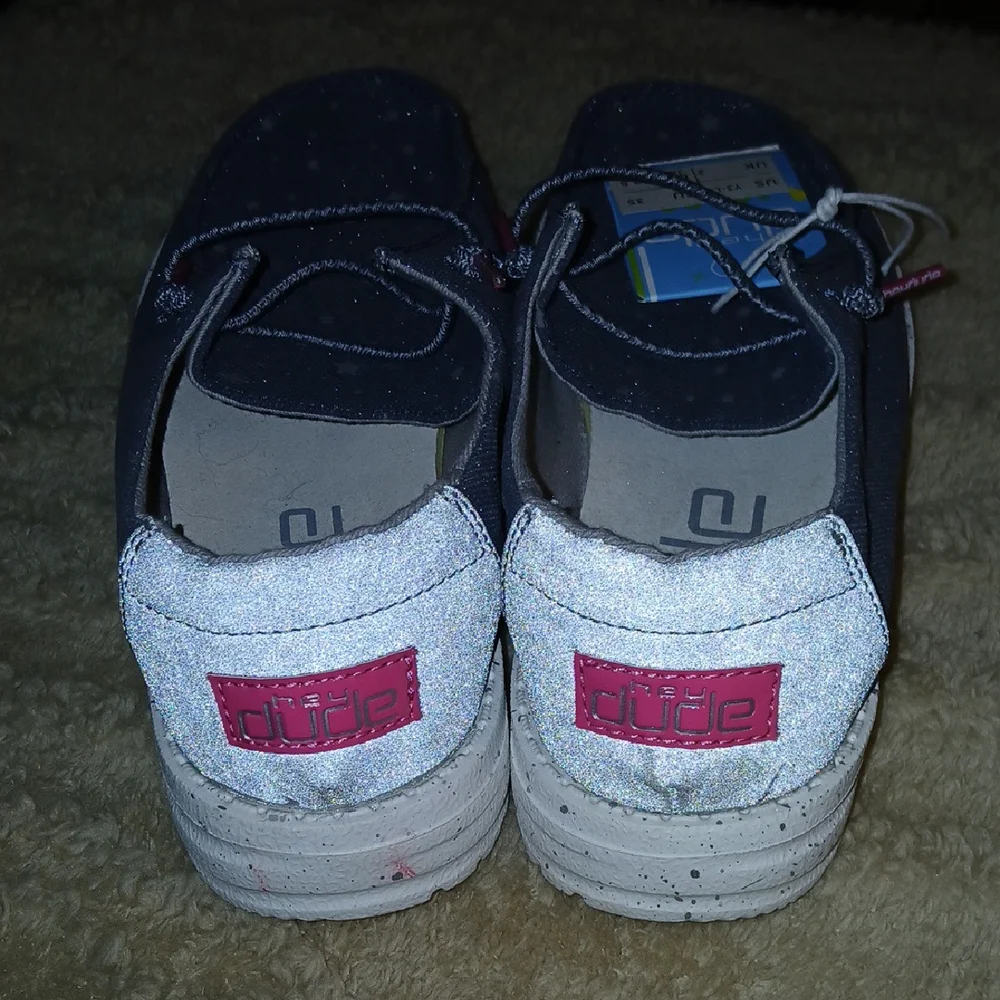 Hey Dude Blue Moccasins Lightweight Casual Shoes